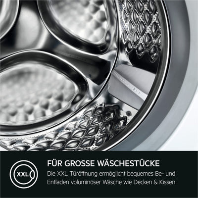 AEG L6FBA51480 Waschmaschine / 8,0 kg / Leise / Mengenautomatik / Nachlegefunktion / Kindersicherung / Schontrommel / Wasserstopp / 1400 U/min