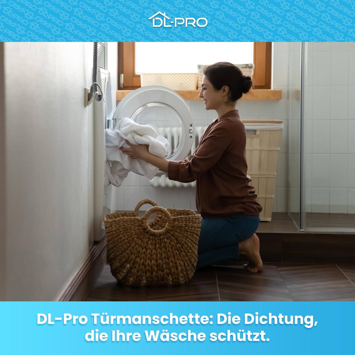 DL-pro Türmanschette 350mmØ für Bosch Siemens 361127 00361127 Privileg 02537421 für Waschmaschinen wie Classixx iQ300 iQ100 Exxcel Logixx Maxx Serie 2 Serie 4 Extraklasse iSensoric Siwamat