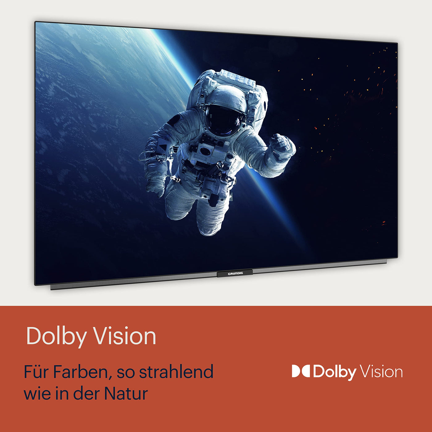 GRUNDIG 50 VOE 84 Q Fernseher 50 Zoll (126 cm) QLED TV, VPI 1800, Google TV, 4K UHD, Dolby Vision, HDR10+, Motion Picture Improvement, Chromecast Built-in, Bluetooth, Smart TV, Schwarz