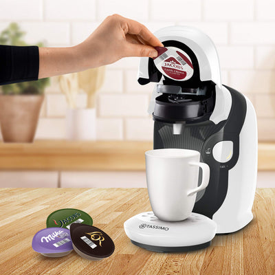 Bosch Tassimo Style Kapselmaschine TAS1103 Kaffeemaschine by, 70 Getränke, vollautomatisch, geeignet für alle Tassen, platzsparend, 1400 W, rot