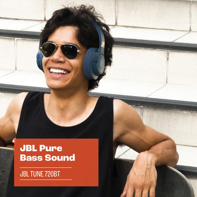 JBL Tune 720 BT Wireless On-Ear-Kopfhörer – Mit JBL Pure Bass Sound, Bluetooth und leichtem, faltbarem Design – Bis zu 76 Stunden Musikwiedergabe – Schwarz