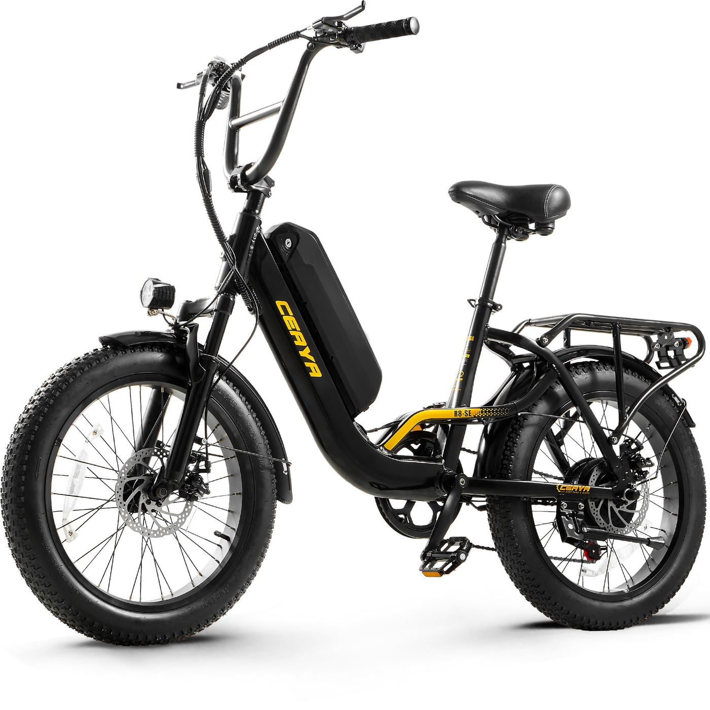 Ficyacto Elektrofahrräder für Damen Herren,Ebike Mit 48V 15Ah Li-ion Akku,20 * 3.0 Zoll Trekkingrad E-City Fahrrad,Reichweite bis zu 70-80KM Pedelec