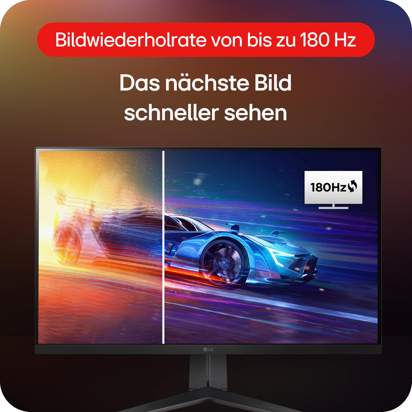 LG Electronics 27GS65F-B.AEU UltraGear™ FHD Gaming IPS-Monitor 27" (68,5cm), 1920 x 1080, 16:9, 1ms GtG, 180 Hz, HDR10, NVIDIA G-Sync™, AMD FreeSync™ - Schwarz