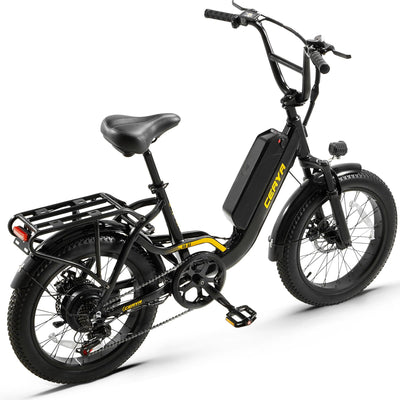 Ficyacto Elektrofahrräder für Damen Herren,Ebike Mit 48V 15Ah Li-ion Akku,20 * 3.0 Zoll Trekkingrad E-City Fahrrad,Reichweite bis zu 70-80KM Pedelec