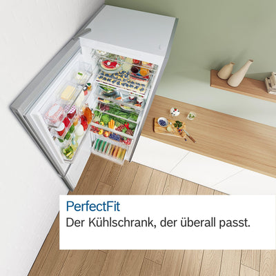 Bosch KGN39AIAT Serie 6, Kühl-Gefrier-Kombination, 203 x 60 cm, 260 L Kühlen & 103 L Gefrieren, VitaFresh XXL - längere Frische, No Frost - nie wieder abtauen, Edelstahl Antifingerprint