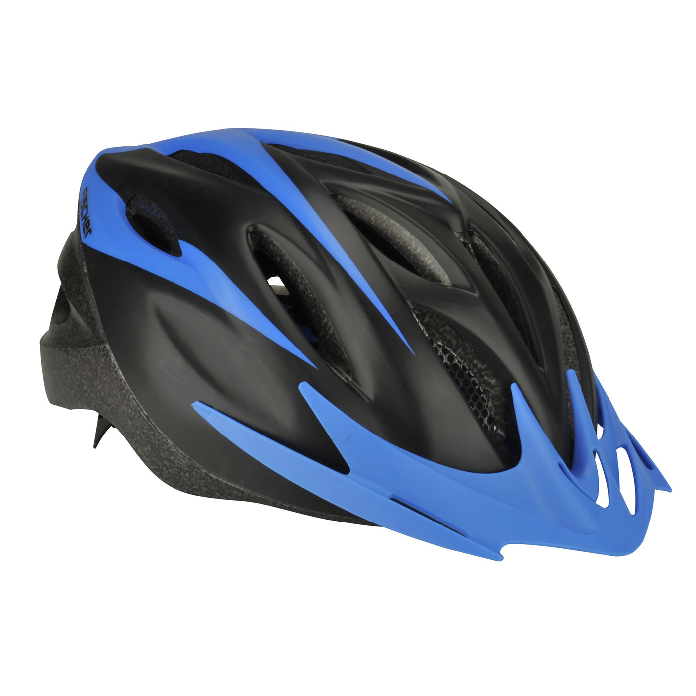 FISCHER Erwachsene Fahrradhelm, Radhelm, Mountainbike-Helm, Cityhelm Sportiv, S/M, 54 – 59 cm, schwarz blau, mit beleuchtetem Innenring-System