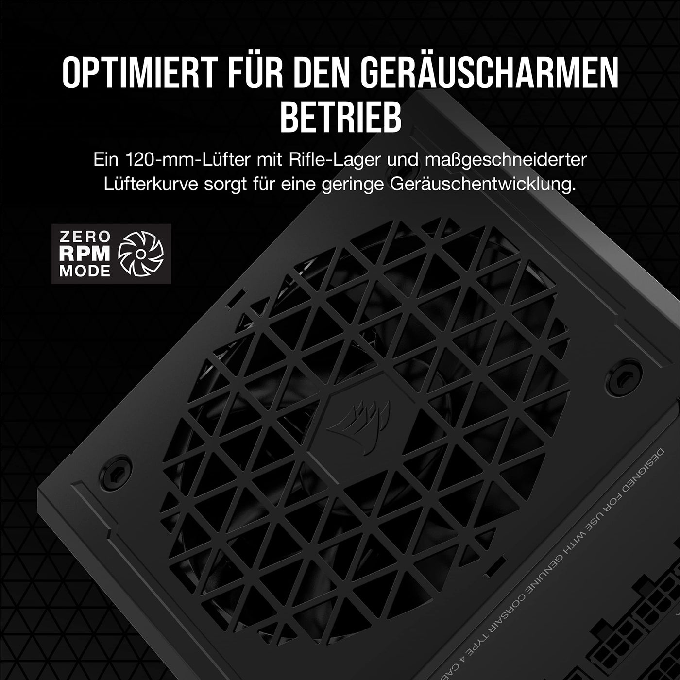 Corsair RM1000e (2023) Vollmodulares, Geräuscharmes ATX-Netzteil - ATX 3.0- Und PCIe 5.0-kompatibel - 105°C-Kondensatoren - 80 Plus Gold-Effizienz - Modern Standby-Unterstützung - Schwarz