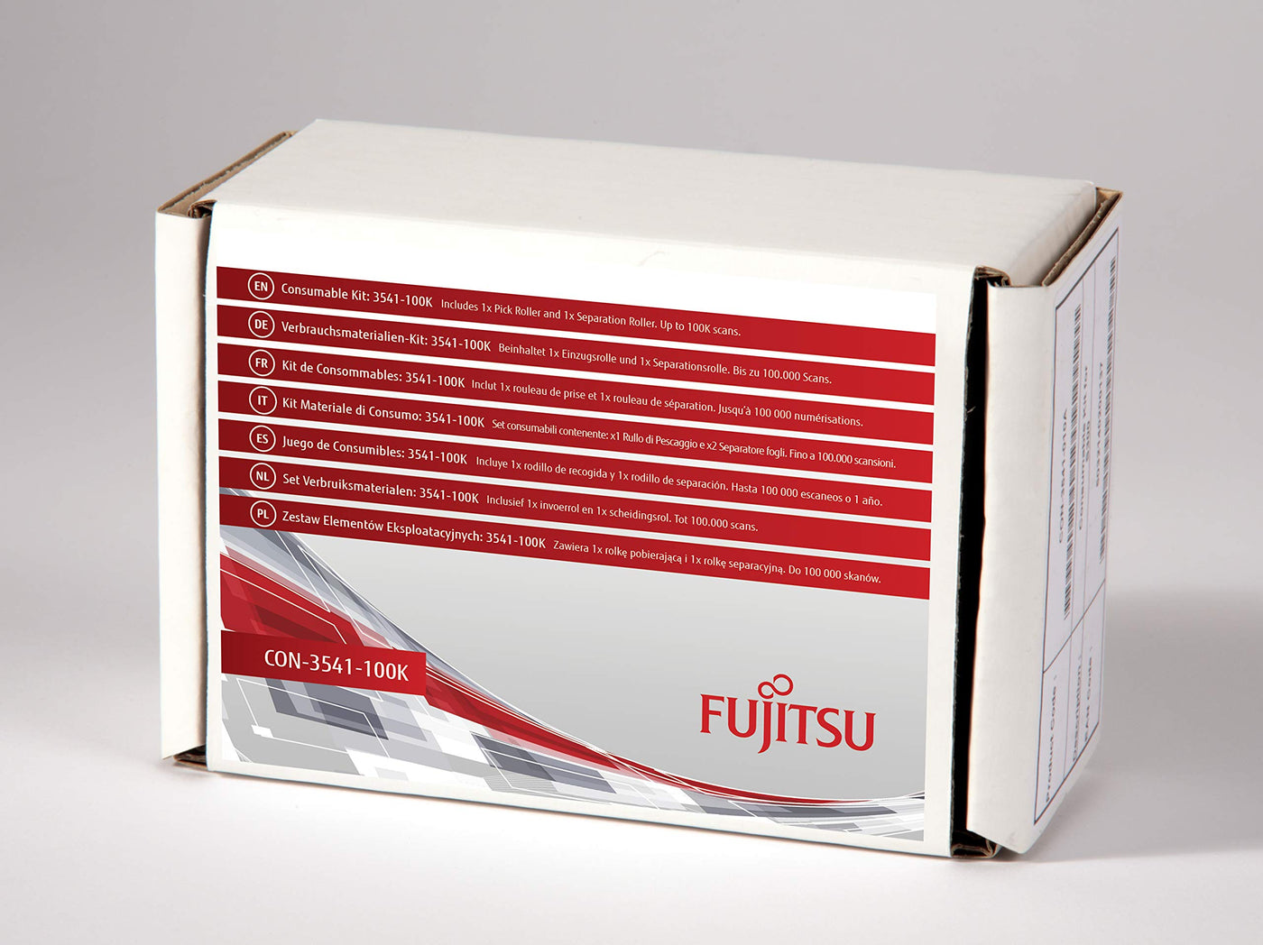 Fujitsu/PFU Verbrauchsmaterial-Set: 3541-100K für S1300, S1300i Inklusive 1 x Pick-Rolle und 1 x Trennrolle. Geschätzte Lebensdauer: bis zu 100 K Scans