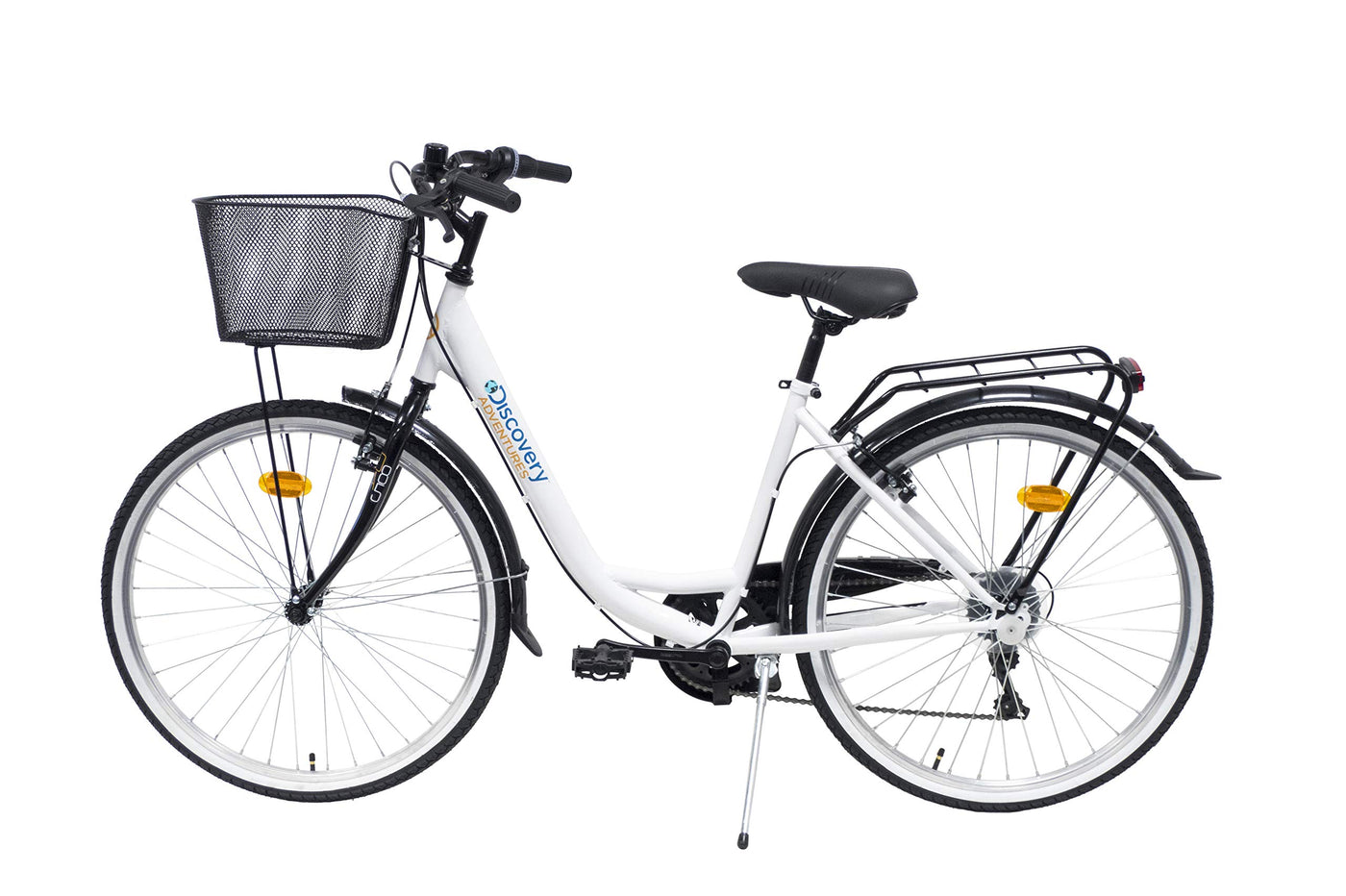 Discovery Denver Damen City Bike, 66 cm (26 Zoll), Weiß