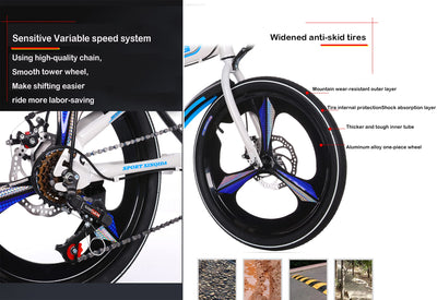 XQIDa durable Klapprad in 20 Zoll Erwachsene Jugendliche für Faltrad Schnellfaltsystem 6 Bremsen mit Variabler Geschwindigkeit Stadtrad mit Rücklicht und Autokorb(rot) …