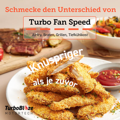 Cosori Turboblaze Heißluftfritteuse Airfryer, 9-in-1 Air Fryer XXL 6L, leiser DC Motor mit 5 Geschwindigkeitsstufen+ Cosori Backpapier für Heißluftfritteuse XXL 4-7,3 L, 100 Stück 20 cm