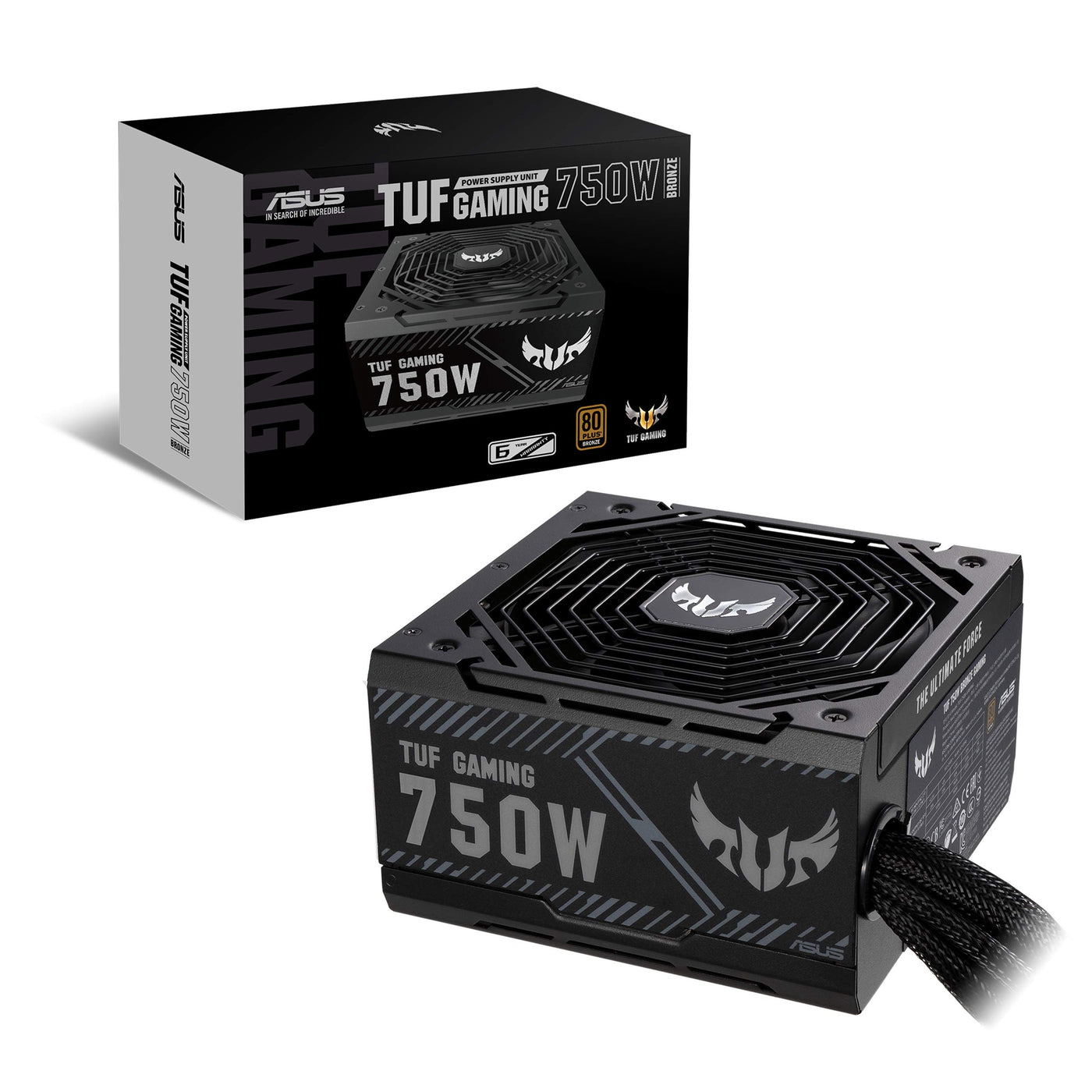 ASUS TUF Gaming 750W Bronze Netzteil (750 Watt, 0dB-Technologie, 80cm 8-Pin CPU-Anschluss (EPS 12V), 80-Plus-Bronze)