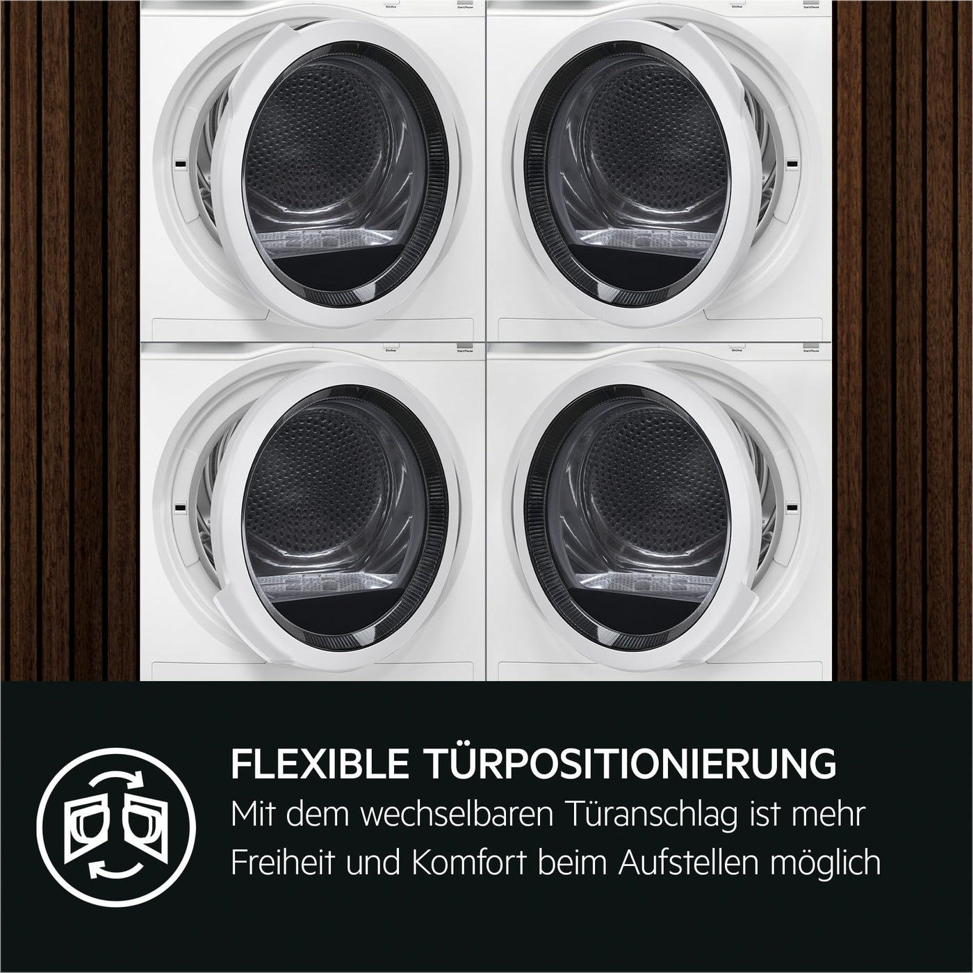 AEG Wärmepumpentrockner 8 kg – Serie 7000 SensiDry schonendes & energiesparendes Trockenverfahren – A+++ – Mengenautomatik – Schontrommel – Knitterschutz – TR7T65680