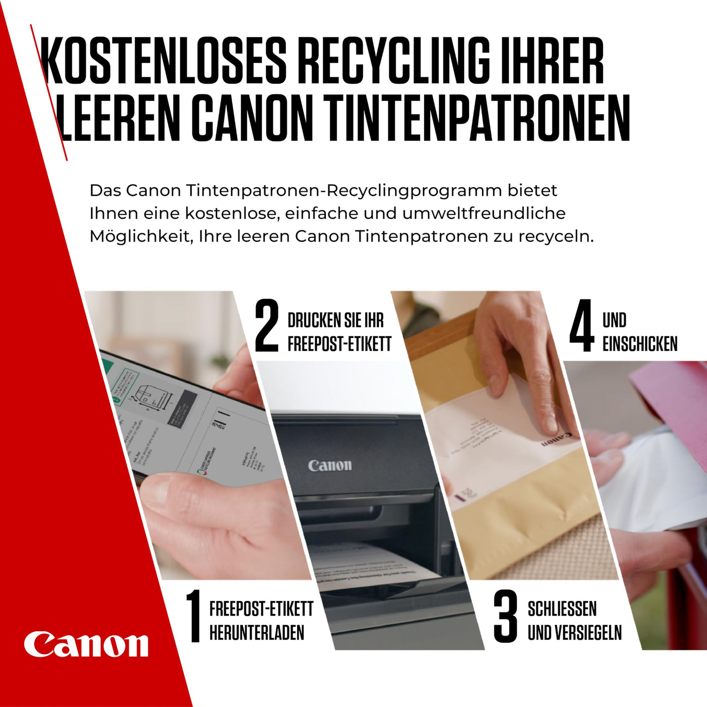 Canon Tinte & Papier Multipack - PG-540/CL-541 Original Drucker-Tintenpatronen 2er-Pack (1 x Schwarz, 1 x Farbe) & 4x6 Fotopapier (50 x Blatt) - Kompatibel PIXMA Druckern