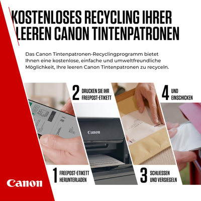 Canon Tinte & Papier Multipack - PG-560XL/CL-561XL Original Tintenpatronen 2er Pack (1 x Schwarz XL, 1 x Farbe XL) & 4x6 Fotopapier (50 x Blatt) - Kompatibel PIXMA Druckern