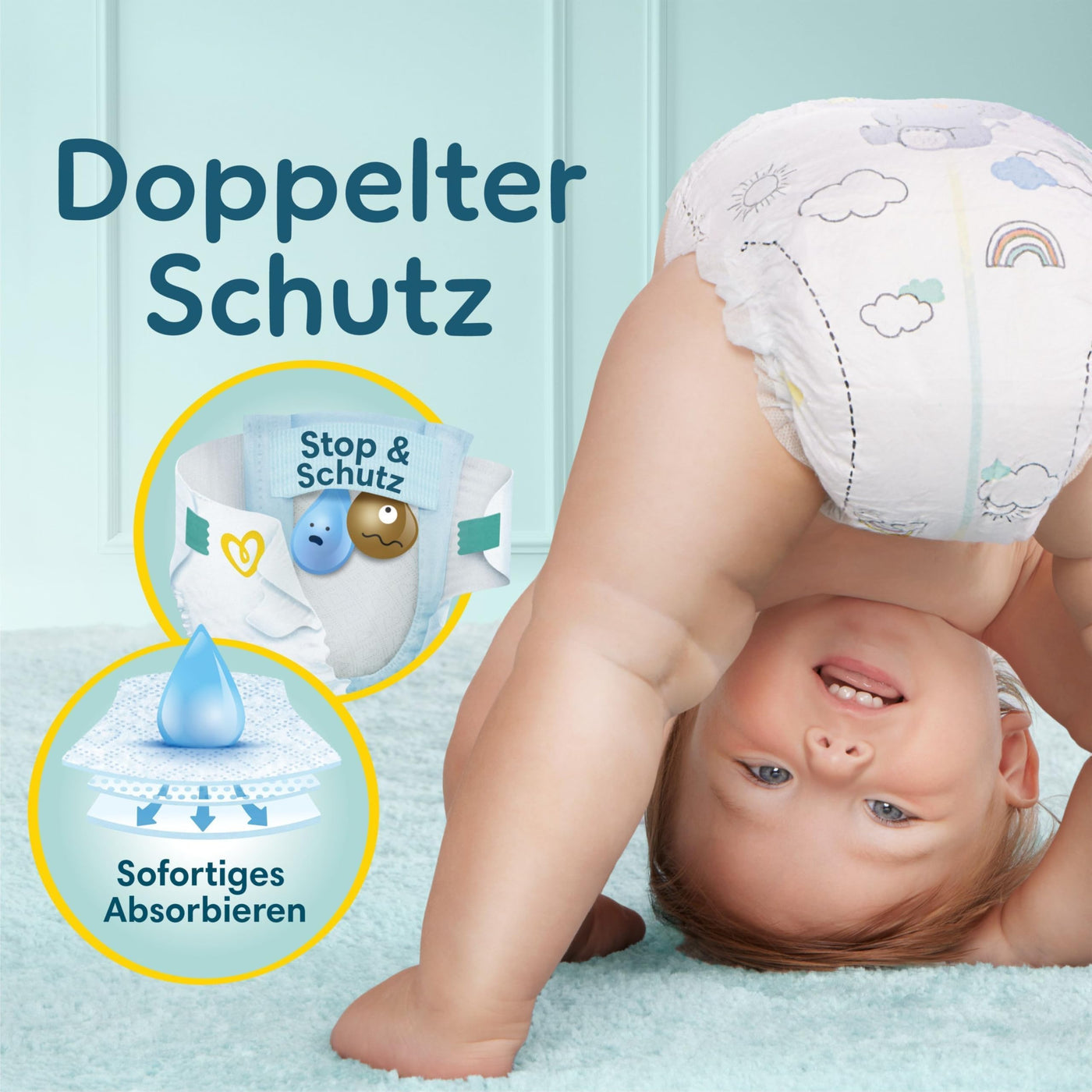 Pampers Baby Windeln Größe 5, Premium Protection, Windeln x152, 11kg-16kg, Doppelter Schutz für Hautkomfort & gegen Auslaufen