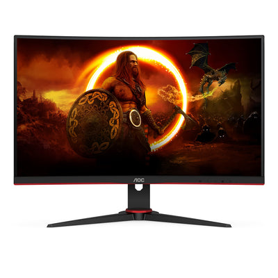 AOC Gaming C27G2ZE - 27 Zoll FHD Curved Monitor, 240 Hz, 0.5ms, FreeSync Premium (1920x1080, HDMI, DisplayPort) schwarz/rot