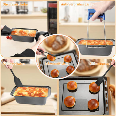 19PCS Zubehör Heißluftfritteuse für Ninja Foodi AF400EU AF300EU AF500EU, Airfryer Zubehör Silikonform Heißluftfritteuse Zubehör Dual Zone Airfryer Accessories für Innsky,Princess,Emerio 7,6L-9,5L