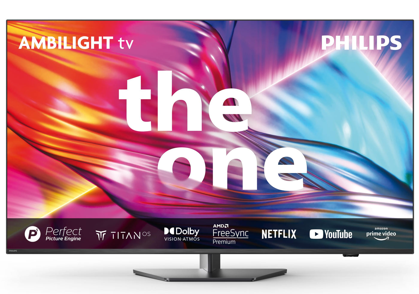 Philips Ambilight 55PUS8909 4K LED Smart TV - 55-Zoll Display mit Pixel-präziser Ultra HD Titan OS Plattform und Dolby Atmos-Klang. Funktioniert mit Alexa und Google Sprachassistent – Anthrazitgrau