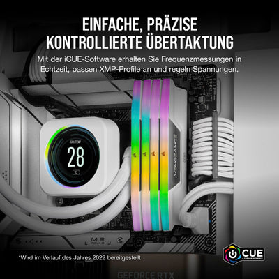 Corsair Vengeance RGB DDR5 RAM 32GB (2x16GB) 6000MHz CL36 Intel XMP iCUE Kompatibel Computer Speicher - Schwarz (CMH32GX5M2E6000C36)