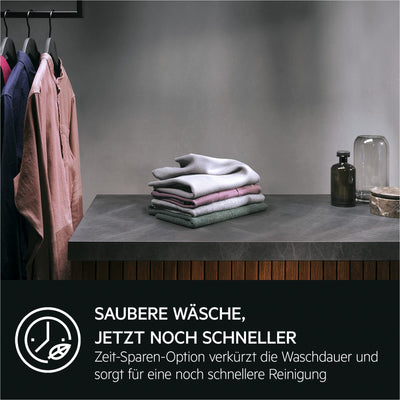 AEG LR6A668 Waschmaschine / 8,0 kg / Leise / Mengenautomatik / Nachlegefunktion / Kindersicherung / Schontrommel / Wasserstopp / 1600 U/min