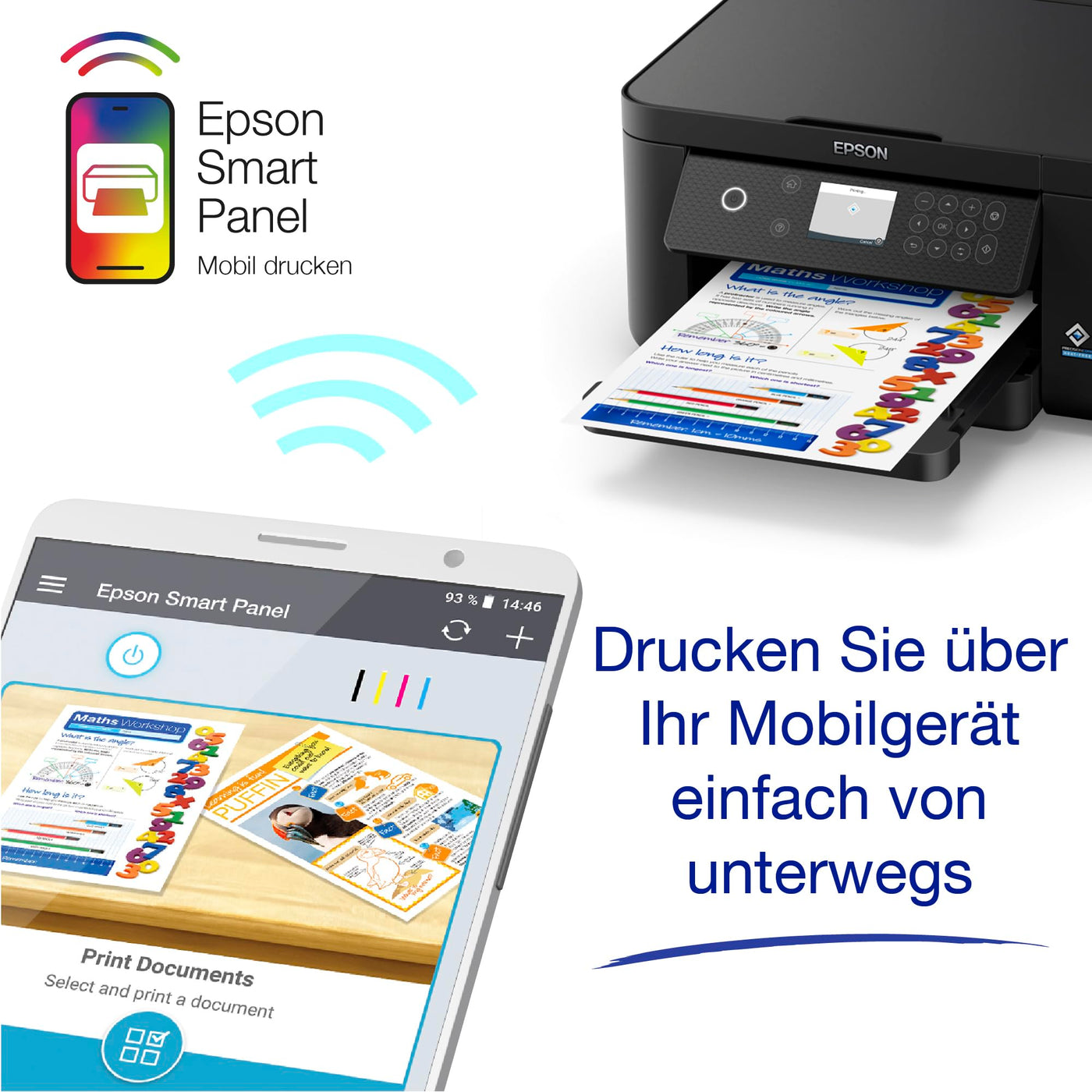 Epson Expression XP-5200 A4 kabelloser Multifunktionstintenstrahldrucker inkl. kostenloser Tinte für 3 Monate* bei ReadyPrint Flex-Abo