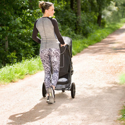 hauck Buggy Rapid 3, für Kinder bis 22 kg, Klein Zusammenklappbar, mit Schlaffunktion ab Geburt, Höhenverstellbarer Schieber, Großer Korb bis 3 kg, Kunststoff Reifen (Caviar/Black)