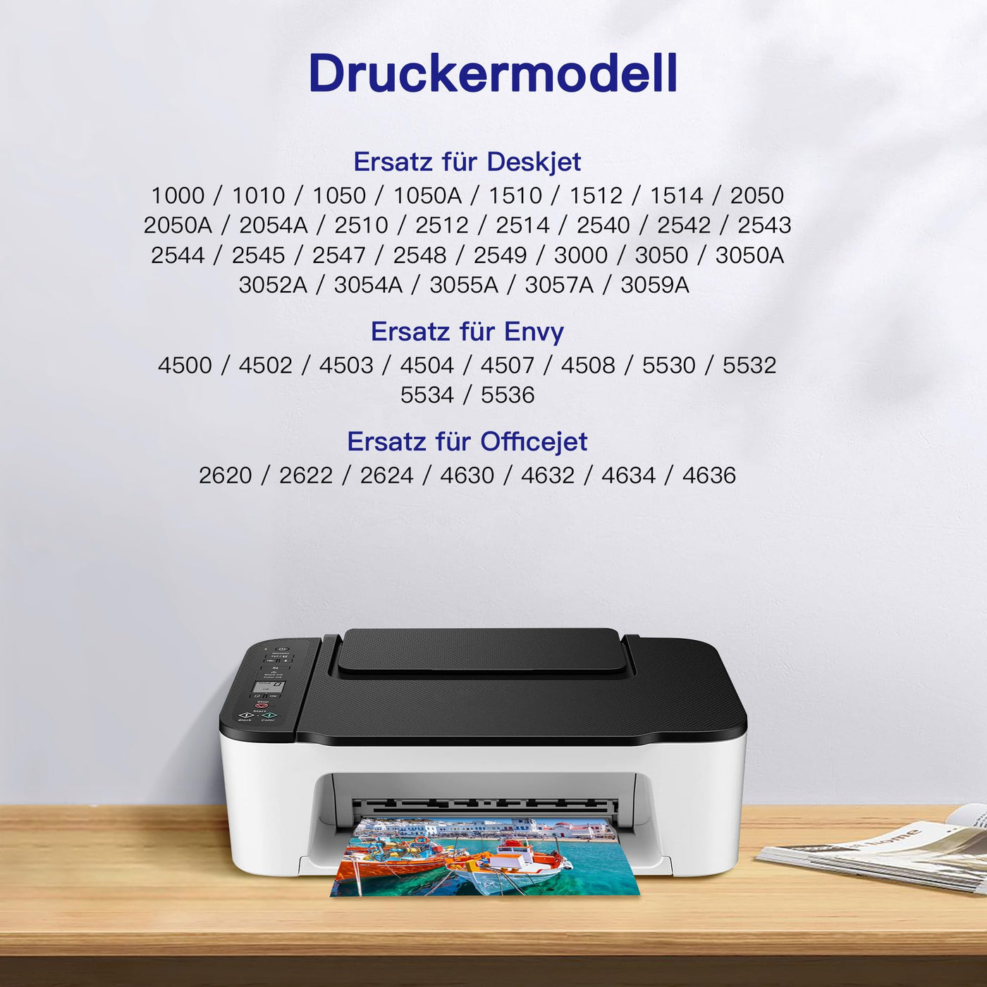 VVQV 301 XL Druckerpatronen Multipack Ersatz für HP 301 Druckerpatronen für HP 301 XL 301XL für HP Envy 4500 5530 5534 4504 DeskJet 2540 1510 2544 2549 OfficeJet 4630 4632 2620 2622 (Schwarz,Farbe)