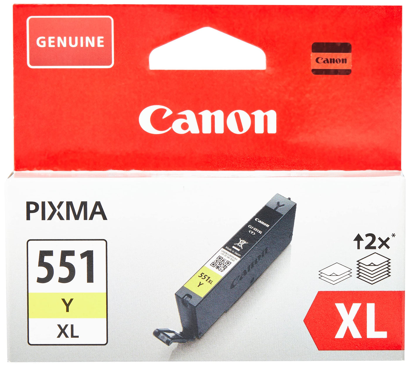 Canon Originaltinte CL-551 Y XL, Größe XL, Gelb, Recyclebare Verpackung