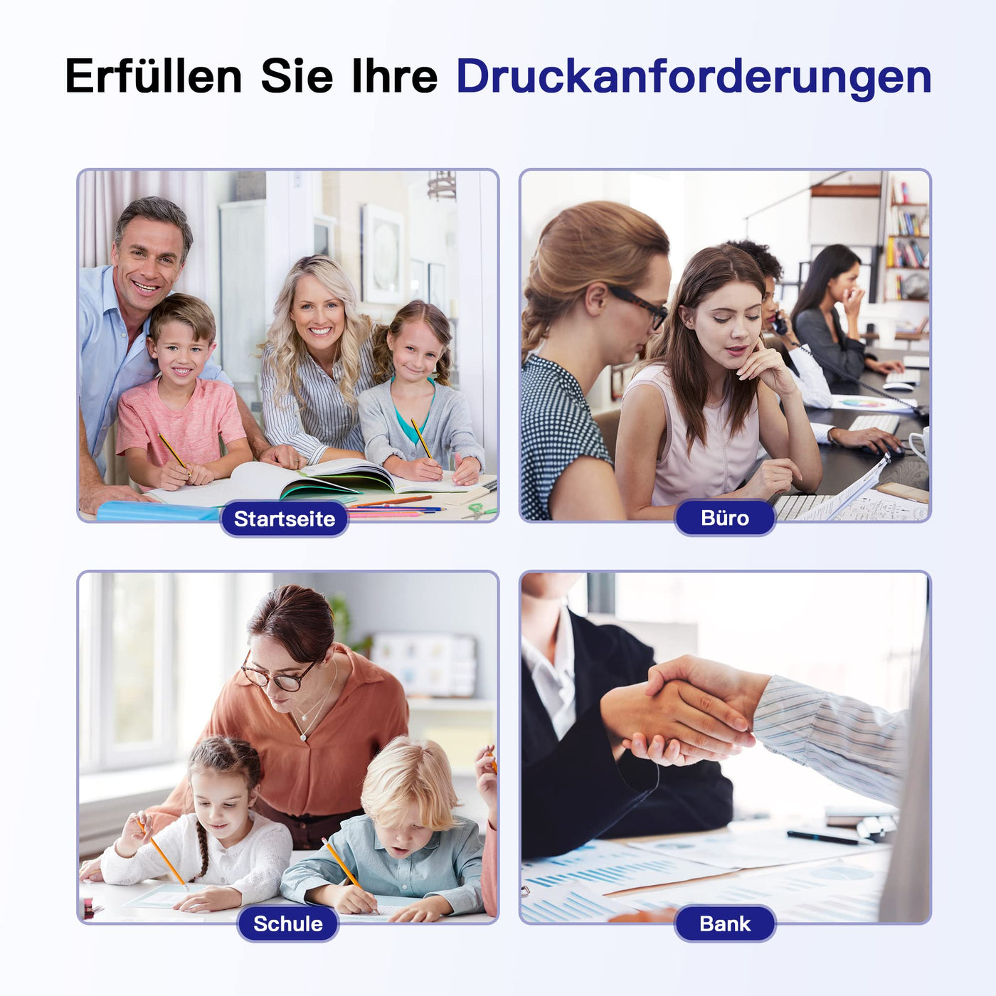 62 Druckerpatronen 62XL Schwarz und Farbe für HP 62 XL Schwarz Druckerpatronen 62 Farbe für HP OfficeJet 5740 5742 250 Patronen Envy 7640 5540 5640 5646 5548 5544 5643(2er-Pack)