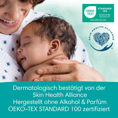 Pampers Harmonie Aqua Feuchttücher 24 Packungen mit jeweils 48 Feuchttüchern - 1152 Feuchttücher, die helfen, den natürlichen pH-Wert der Haut wiederherzustellen, leichte Lotion mit 99% Wasser