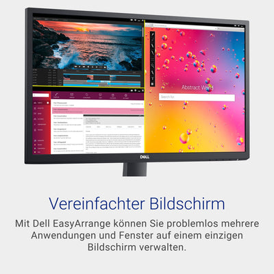 Dell SE2422HX 24 Zoll Full HD (1920x1080) Monitor, 75Hz, VA, 5ms, AMD FreeSync, HDMI, VGA, 3 Jahre Garantie, Schwarz