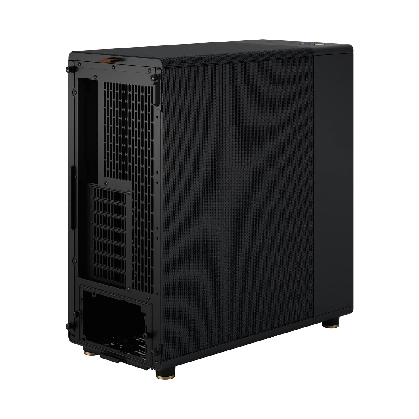 Fractal Design North Charcoal Black - Wood Walnut Front - Mesh Side Panels - Two 140mm Aspect PWM Fans Included - Intuitive Interior Layout Design - ATX Mid Tower PC Gaming Case