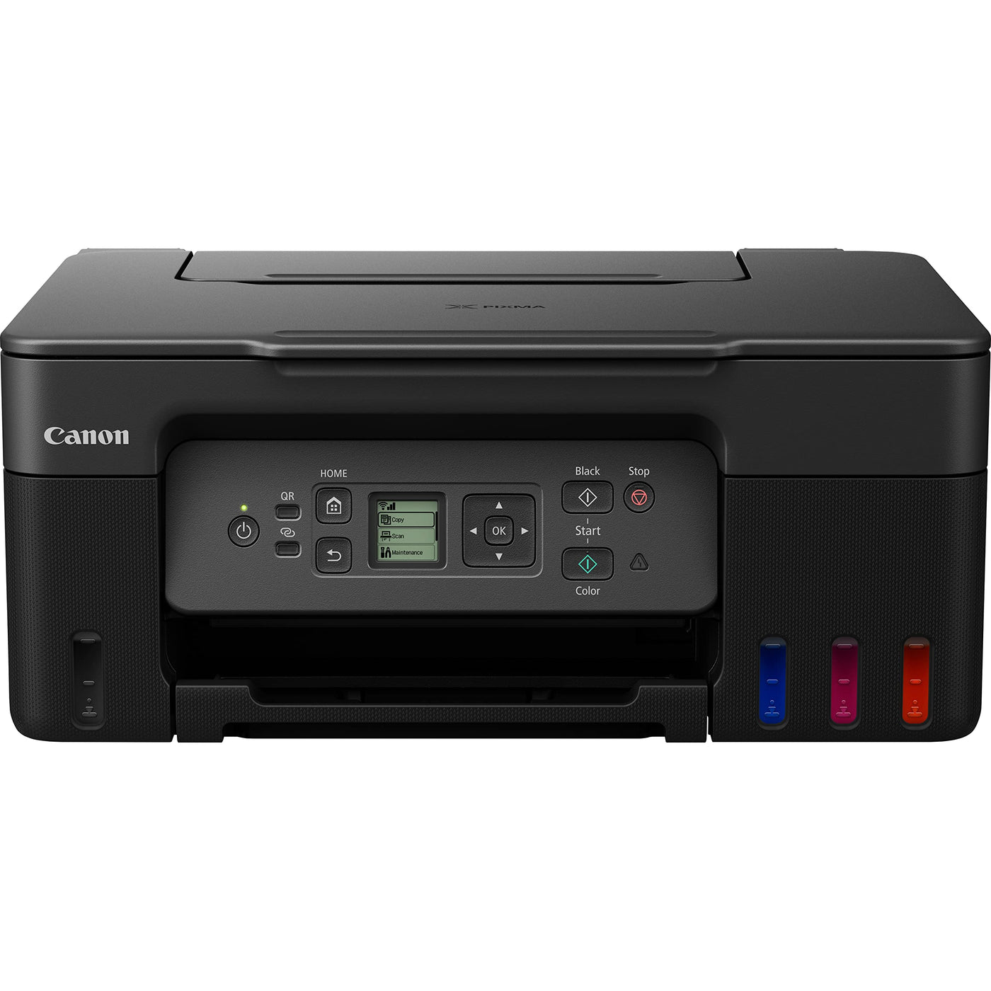 Canon PIXMA G3570 MegaTank 3in1 Multifunktionsgerät DIN A4 (Scanner, Kopierer, Drucker, Farbtintenstrahldrucker, USB, WLAN, Print App, Cloud, LC Display), schwarz/grau