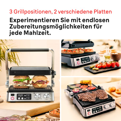 Braun MultiGrill 7 CG7040, 3-in-1 Kontaktgrill, BBQ & Ofen, große Grillfläche (12 Burger), 2000W, 230°, spülmaschinengeeignet (Plancha & Grill), Fettauffangschale, Elektrogrill Indoor