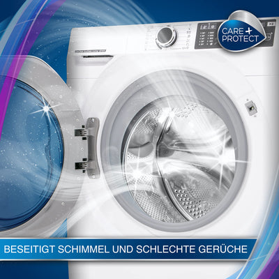 CARE + PROTECT– 3-in-1 Entkalker, Fettlöser und Reiniger für Waschmaschine & Geschirrspülmaschine / Maschinenreiniger & Maschinenpflege in einem / beseitigt Kalk, Fett & Gerüche / 250 ml