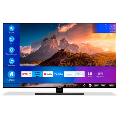 MEDION X15574 (MD 30987) 138,8 cm (55 Zoll) QLED Fernseher (Smart TV, 4K, Dolby Vision HDR, Dolby Atmos, Subwoofer, Netflix, Prime Video, PVR, Bluetooth, MEMC, Micro Dimming)