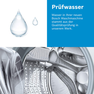 BOSCH WNG24441 Waschtrockner Serie 6, Frontlader mit 9-6kg Fassungsvermögen, 1400 UpM, EcoSilence Drive, Fleckenautomatik, Iron Assist, SpeedPerfect, AutoDry, Weiß, 60cm