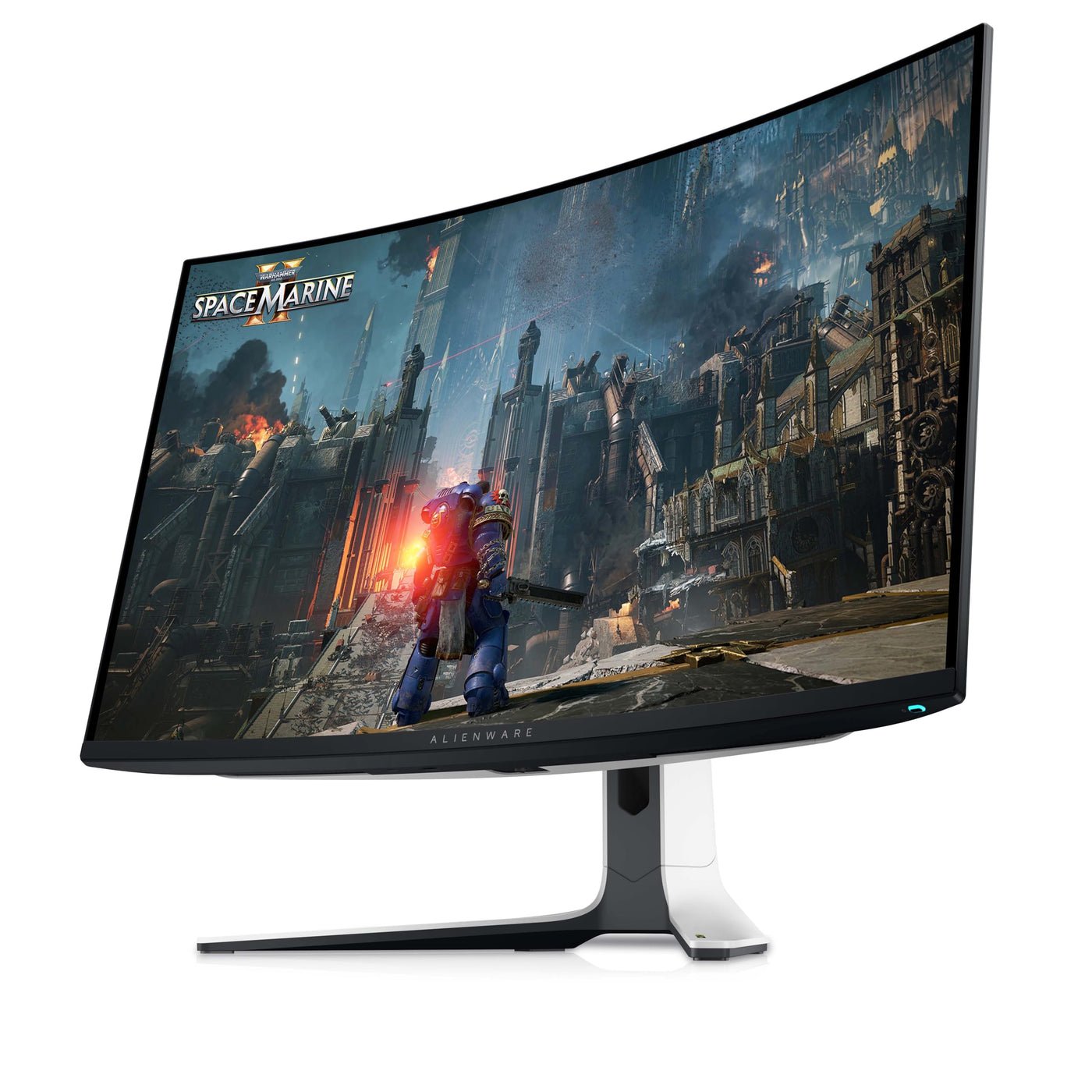 Alienware AW3225QF 32 Zoll 4K UHD (3840x2160) 1700R Curved Gaming Monitor, 240Hz, QD OLED, 0.03ms, NVIDIA G-SYNC Kompatibel, HDR, Dolby Vision, USB-C, DisplayPort, 2X HDMI, 4X USB, 3 Jahre Garantie