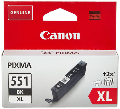 Canon Originaltinte CLI-551XL BK, Größe XL, Schwarz, Recyclebare Verpackung