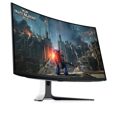 Alienware AW3225QF 32 Zoll 4K UHD (3840x2160) 1700R Curved Gaming Monitor, 240Hz, QD OLED, 0.03ms, NVIDIA G-SYNC Kompatibel, HDR, Dolby Vision, USB-C, DisplayPort, 2X HDMI, 4X USB, 3 Jahre Garantie