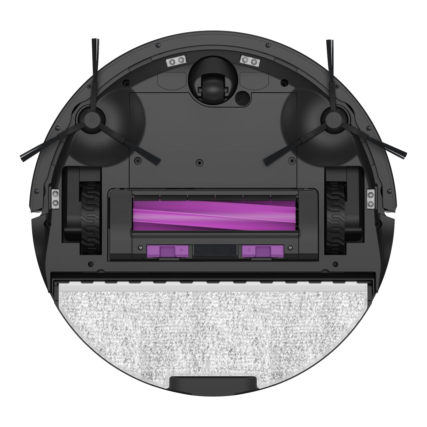 EUREKA E20 Plus Saug- & Wischroboter + beutelloser Multi-Zyklon Absaugstation (Duo-KI-3D-Hindernisvermeidung & Night Vison, 8000Pa, bis zu 300m2, Anti-Haarverhedderung, App- & Sprachsteuerung) schwarz