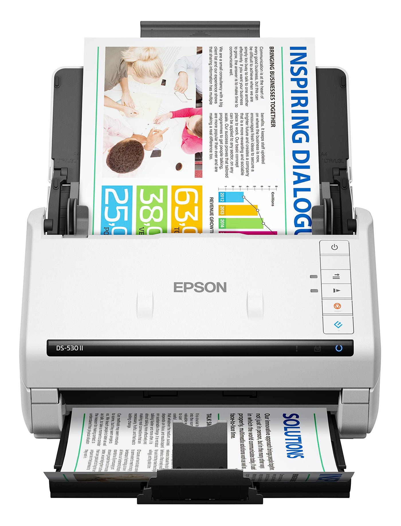 Epson DS-530 II Farb-Duplex-Dokumentenscanner für PC und Mac mit Vorlageneinzug, automatischer Dokumenteneinzug (ADF)