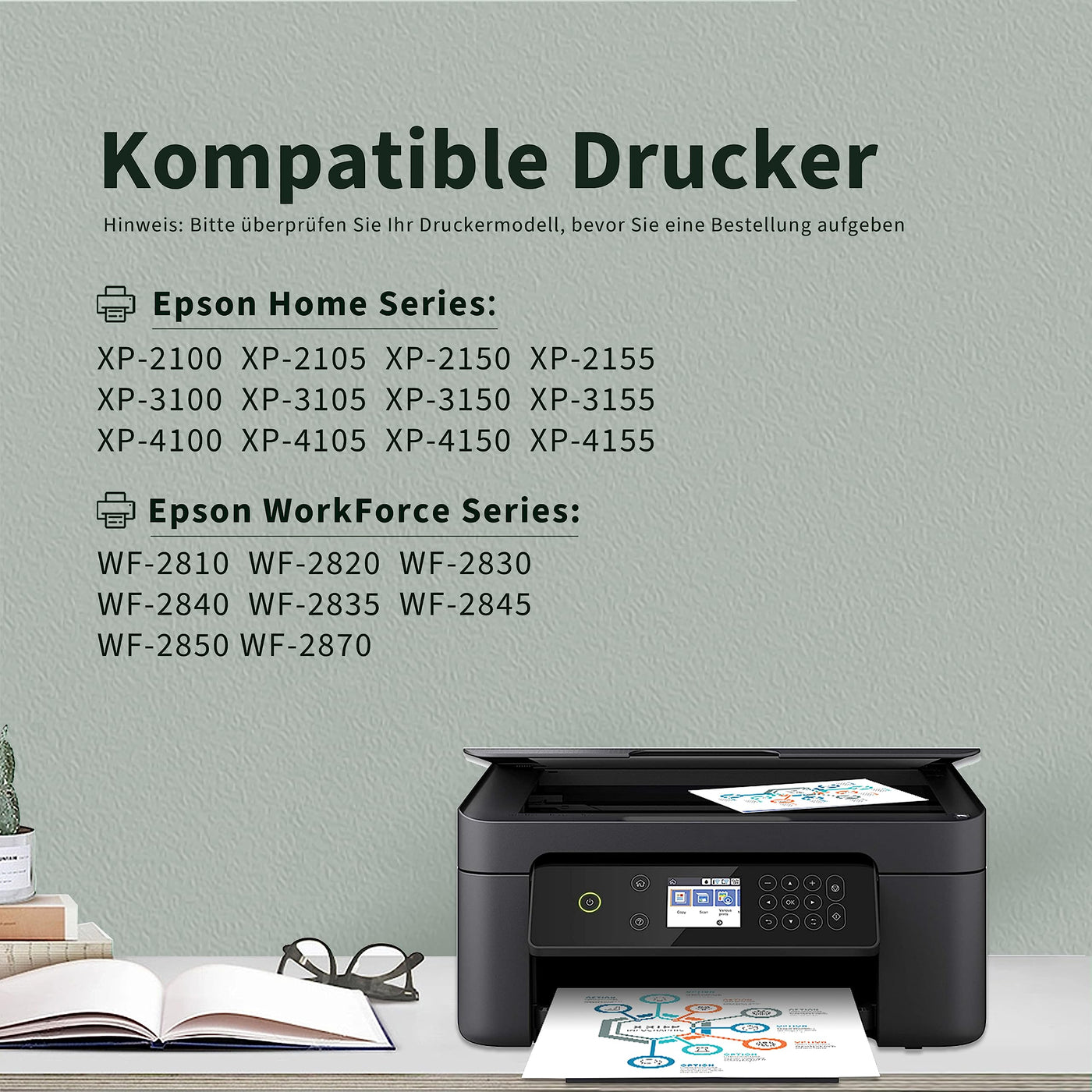 Greenjob 603XL Druckerpatronen für Epson 603 Tintenpatronen Kompatibel mit Epson Expression Home XP-2100 XP-2105 XP-3100 XP-3105 XP-4100 XP-4155 Workforce WF-2810 WF-2830 WF-2835 WF-2850 (10er-Pack)