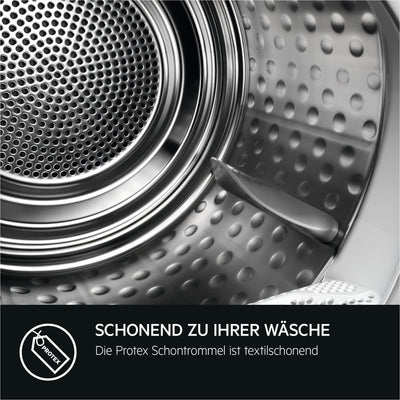 AEG Wärmepumpentrockner 8 kg – Serie 8000 AbsoluteCare Wolle- und Seidetrocknung – Testsieger der Stiftung Warentest – A+++ – Energiesparend – Trommelbeleuchtung – Knitterschutz – TR8AMZ68