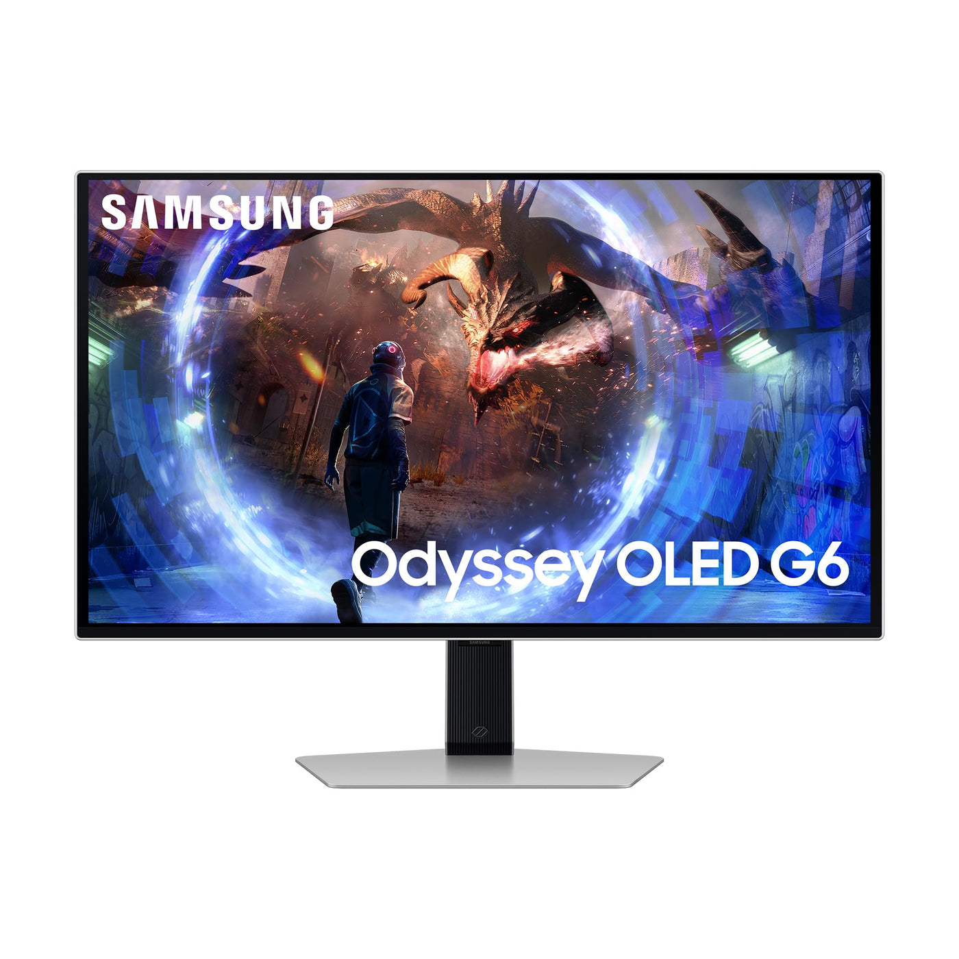 Samsung Odyssey G60SD OLED Gaming Monitor, 27 Zoll, Bildschirm mit OLED-Panel, 2.560 x 1.440 Pixel, Bildwiederholrate 360 Hz, Reaktionszeit 0,03 ms (G/G), AMD FreeSync Premium Pro, LS27DG600SUXEN