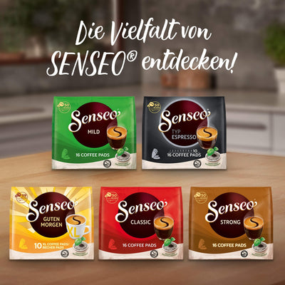 Senseo Pads Classic - Kaffee RA-zertifiziert - 5 Vorratspackungen x 32 Kaffeepads