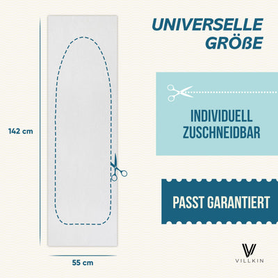 Sous-couche Villkin pour housse de table à repasser, rembourrage de 5 mm d'épaisseur en moleton pour un repassage facile et sans traces sur votre table à repasser