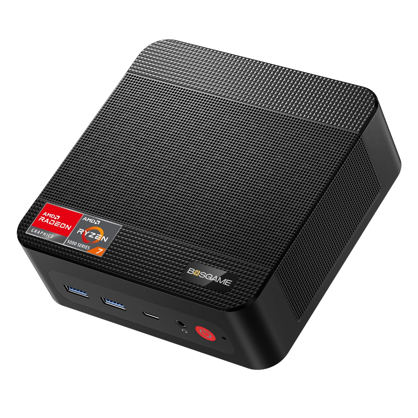 BOSGAME Mini PC Ryzen 7 5800U (8C/16T, Zen 3 Architektur, bis zu 4.4GHz) P4 Mini-PC Windows 11 16GB DDR4 RAM 512GB M.2 NVME PCIe 4.0 SSD | Wi-Fi 6E | USB-C (PD 3.0) | HDMI | DP