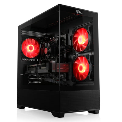 Basic Gaming PC mit Windows 11 Home | AMD Ryzen 5 5500 6x3.6GHz | GeForce RTX 3050 | 1000GB M.2 NVMe | 32GB DDR4 RAM | WLAN, Computer für Zocker, Gamer Desktop Rechner zum Spielen | A10170